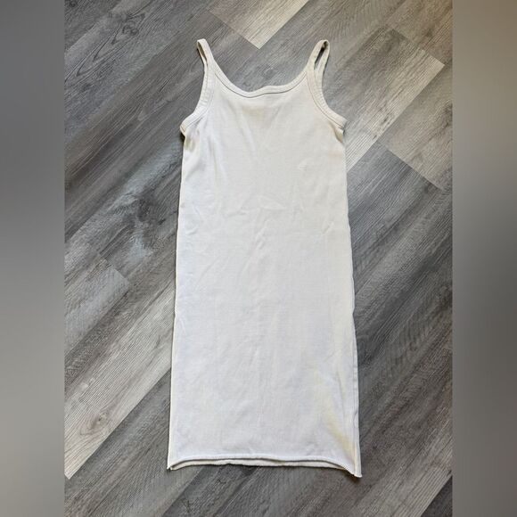 H&M Ribbed Bodycon Dress Medium Minimalist Gray - Picture 2 of 11